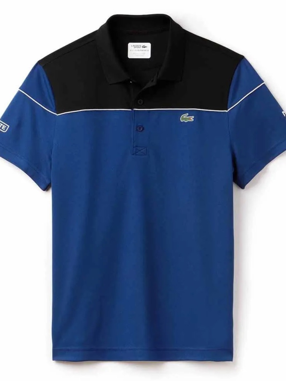 Lacoste kids Blue Polo with Black Yoke